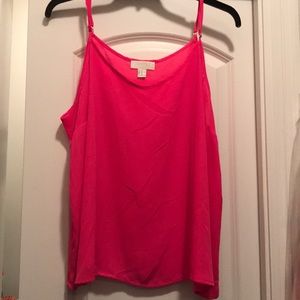 Hot pink chiffon top